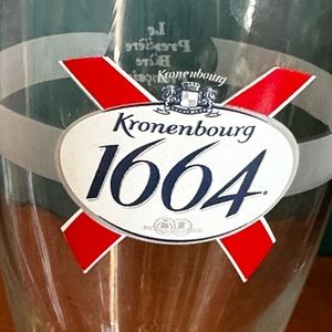 NEW Four (4) Kronenbourg .5L Beer Glasses